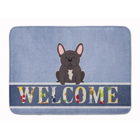 Carolines Treasures French Bulldog Brindle Welcome Machine Washable Memory Foam Mat BB5590RUG